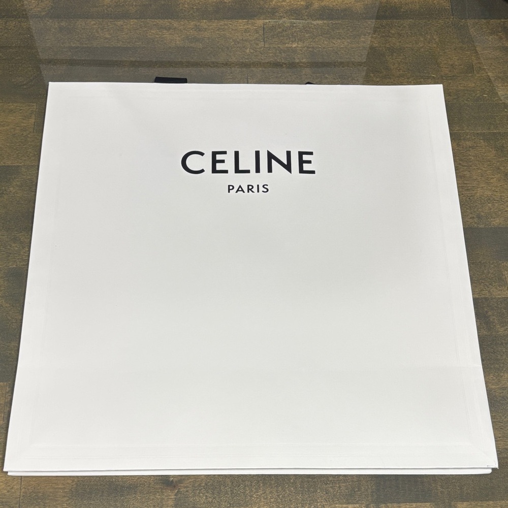 Celine White Branded Tote
